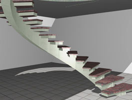 Бетонная лестница Косоурная