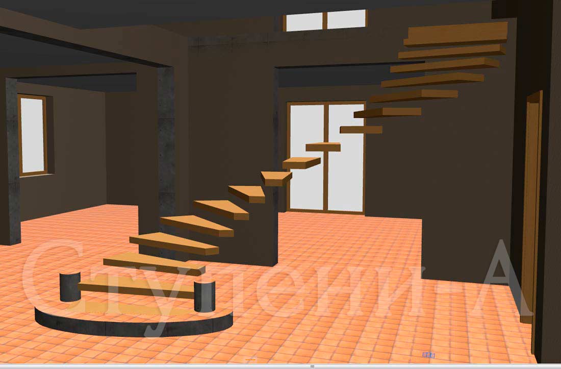 Дизайн бетонных лестниц фото