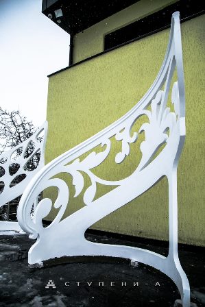 Модель бетонных перил для лестницы в стиле Барокко