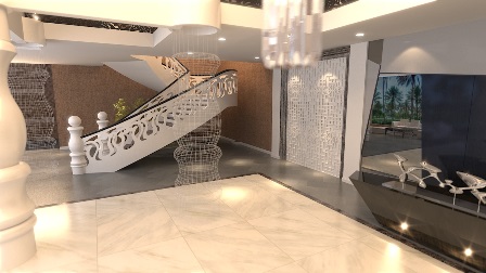 Бетонные перила для лестницы  в стиле Азия2 от Ступени-А