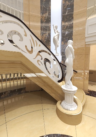 Бетонные перила для лестницы  в стиле Барокко от Ступени-А