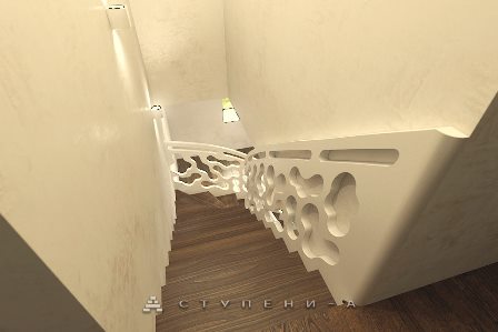Бетонные перила для лестницы от Ступени-А