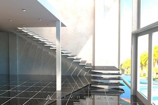 Проект бетонной косоурной лестницы