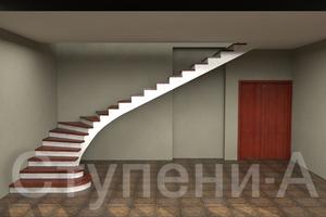 Проект лестницы с пригласительными ступенями