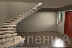 Разработка вариантов дизайна для бетонной лестницы
